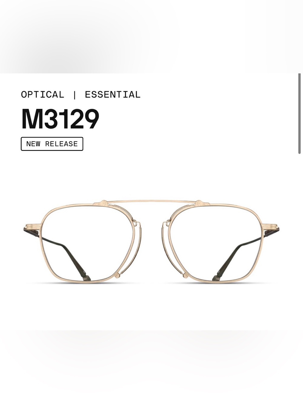 Matsuda M3129 Antique Gold